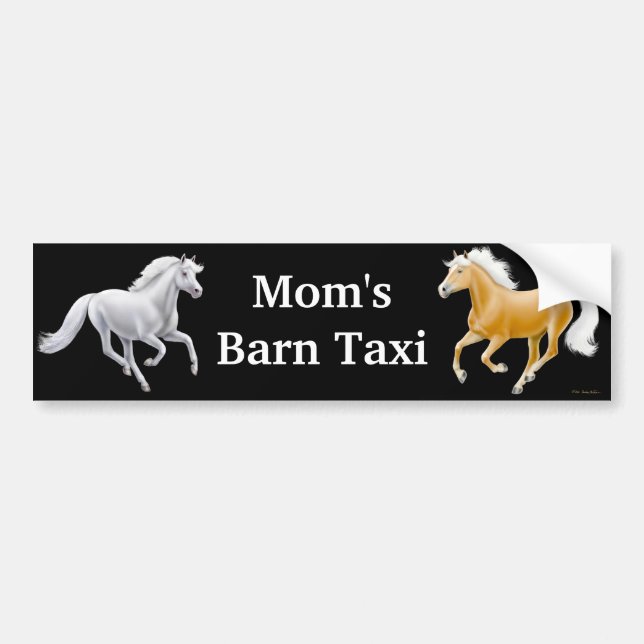Mama-Scheunen-Taxi-Autoaufkleber Autoaufkleber (Vorne)