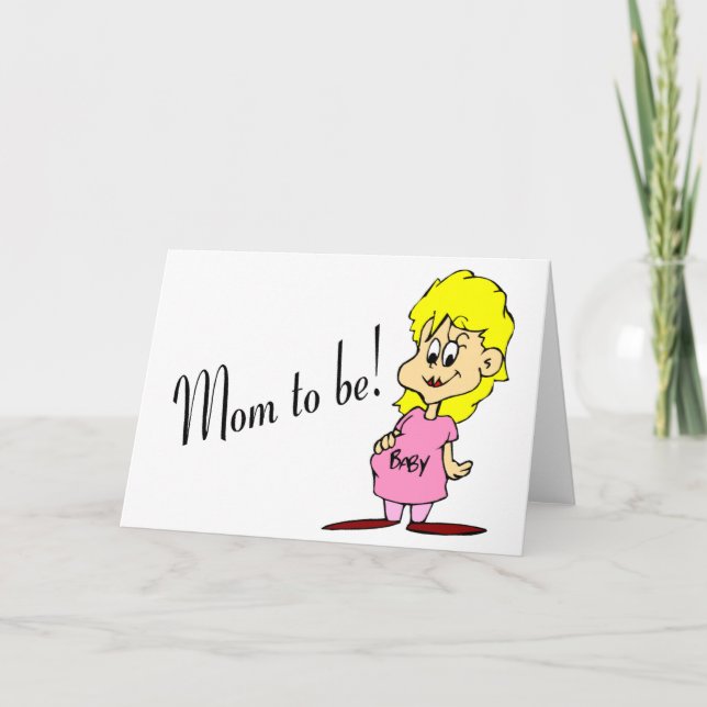 Mama (schwangere Frau) Karte (Vorderseite)
