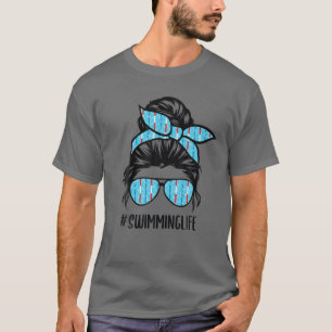 Mama Schwimmen Baden Haare Mama schwimmen T-Shirt