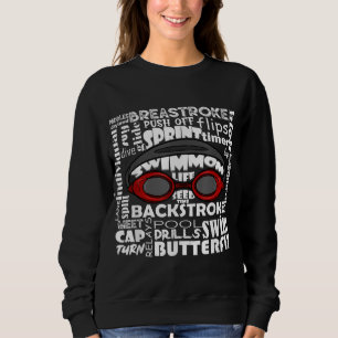 Mama schwimmen Funny Swimming Sport Goggles Sweatshirt