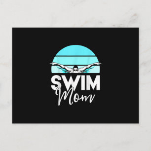 Mama Schwimmer Schwimmen Meet Schwimmer Ankündigungspostkarte