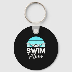 Mama Schwimmer Schwimmen Meet Schwimmer Schlüsselanhänger