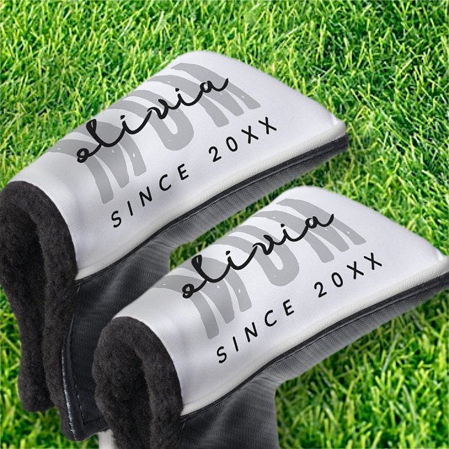 Mama seit 20XX Moderne, einfache Preppy Golf Headcover (Von Creator hochgeladen)