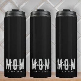 Mama seit 20XX Moderne, einfache Preppy Thermosbecher