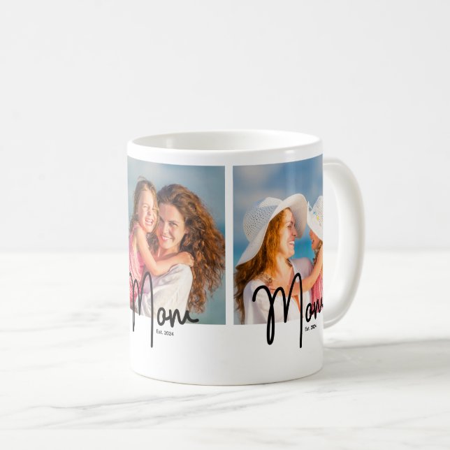 Mama Seit 3 Foto-Geschenk  Kaffeetasse (VorderseiteRechts)