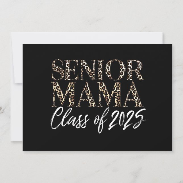 Mama Senior 2025 stolz Mama einer Klasse von 2025 Einladung (Vorderseite)