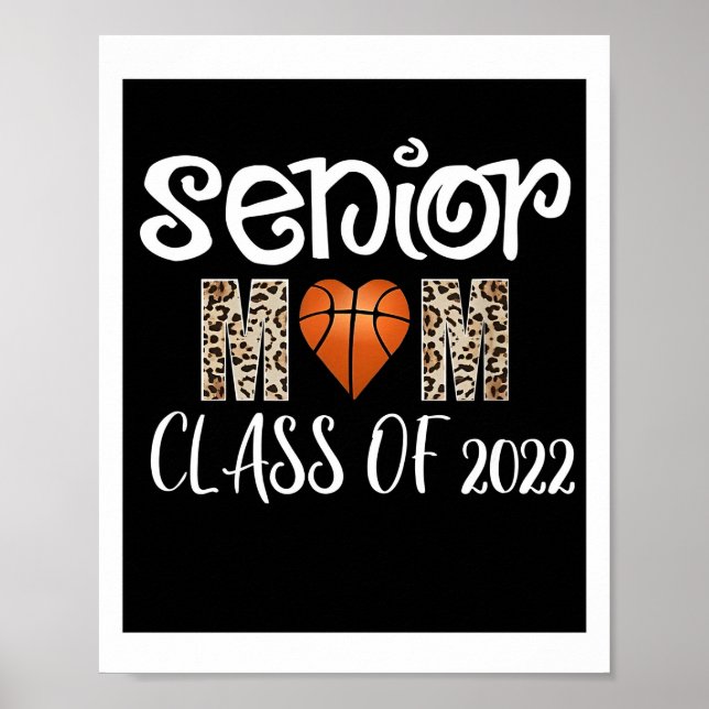 Mama Senior Night Basketball Poster (Vorne)