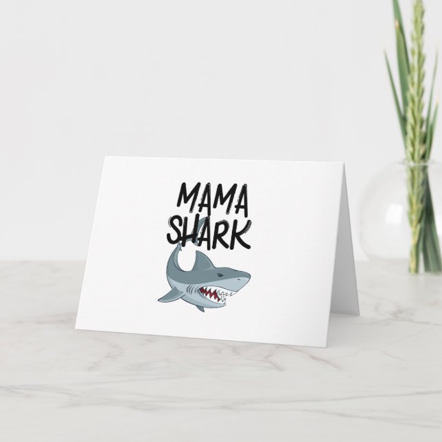 Mama Shark Funny Mothers Day Geschenke Karte (Vorderseite)