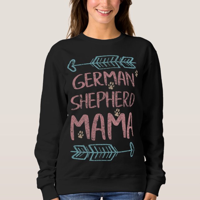 Mama Shepherd Lover Owner Dog Mama Sweatshirt (Vorderseite)