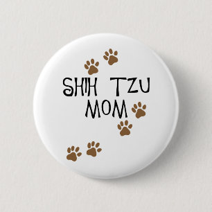 Mama Shih Tzu Button
