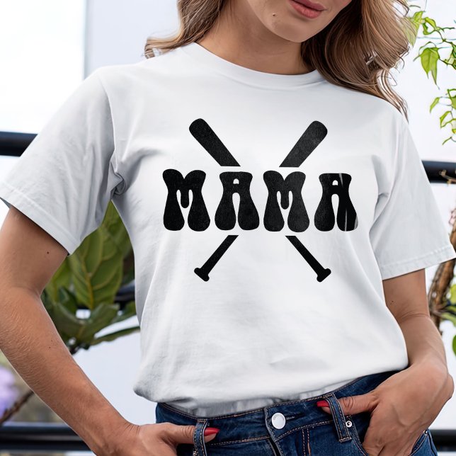 Mama-Shirt, Baseball-Geschenk für Mama-T - Shirt (Von Creator hochgeladen)