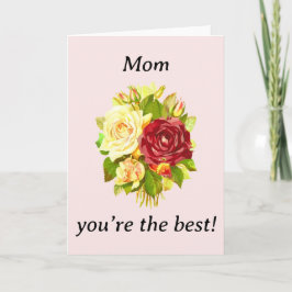 Mama, Sie sind die beste Weihnachtskarte Karte