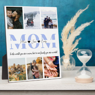Mama Sie sind die Welt Foto Fotoplatte
