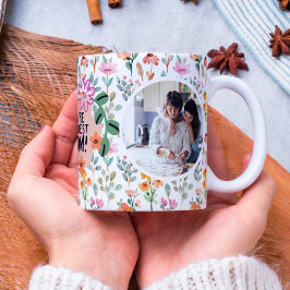 Mama Sie sind die Wildblume: Personalisierte Foto  Kaffeetasse