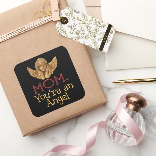 Mama Sie sind ein Angel-Aufkleber Quadratischer Aufkleber (Schenken)