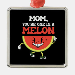 Mama Sie sind eins in einem Melone Ornament Aus Metall
