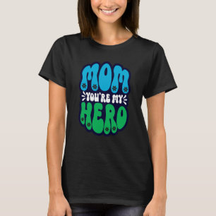 Mama Sie sind meine Heldin Muttertag Vintag Retro T-Shirt