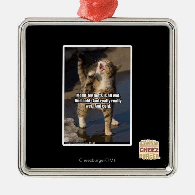 Mama! Silbernes Ornament (Vorne)