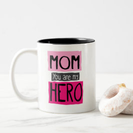 Mama sind Sie meine Held-Grafik-Tasse Zweifarbige Tasse