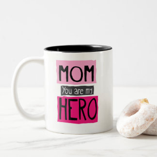 Mama sind Sie meine Held-Grafik-Tasse Zweifarbige Tasse