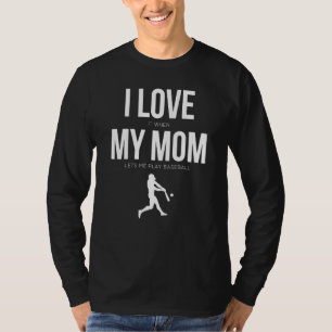 Mama-Sohn Ich liebe es, wenn meine Mutter mich Bas T-Shirt