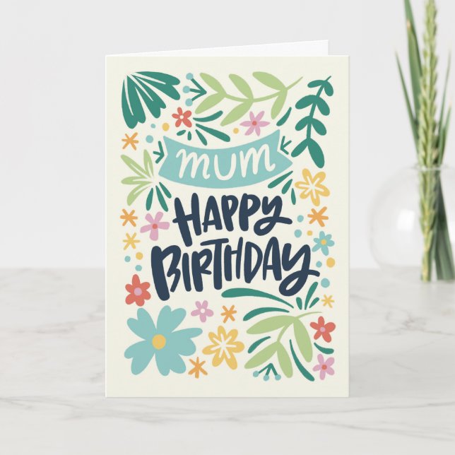Mama Sommer Geburtstag Karte (Vorderseite)