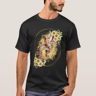 Mama Sonnenblume Geschenk Safari Afrika Tierkinder T-Shirt