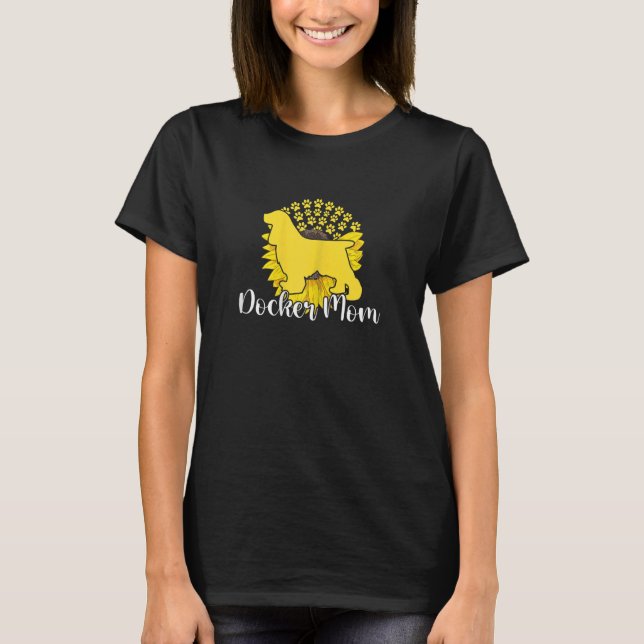 Mama Sonnenblume Hundepaws Motheru2 T-Shirt (Vorderseite)