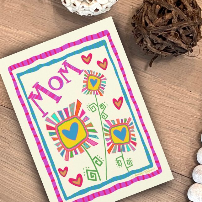 Mama Spaß Blume Hübsch Mutter Inspirivity Card Karte (Von Creator hochgeladen)