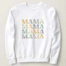 Mama Spring Floral Pullover Sweatshirt für Mama