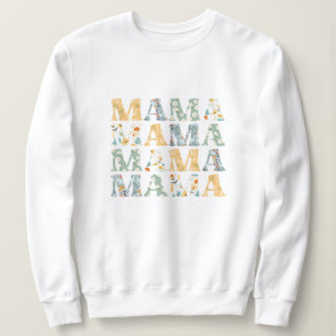 Mama Spring Floral Pullover Sweatshirt für Mama