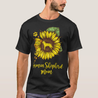 Mama Sunflower Dog Lover T-Shirt
