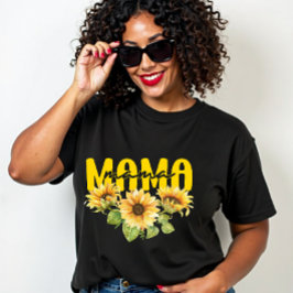 Mama Sunflower Sunshine - fröhliches Blumendesign T-Shirt