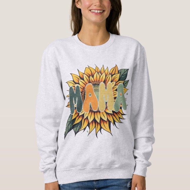 MAMA Sunflower Sweatshirt (Vorderseite)
