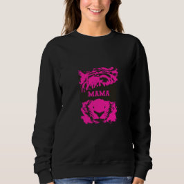 Mama Sweatshirt mit Tiger Print
