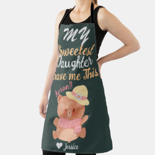 Mama & Sweetest Daughter Namen Personalisiert Schürze