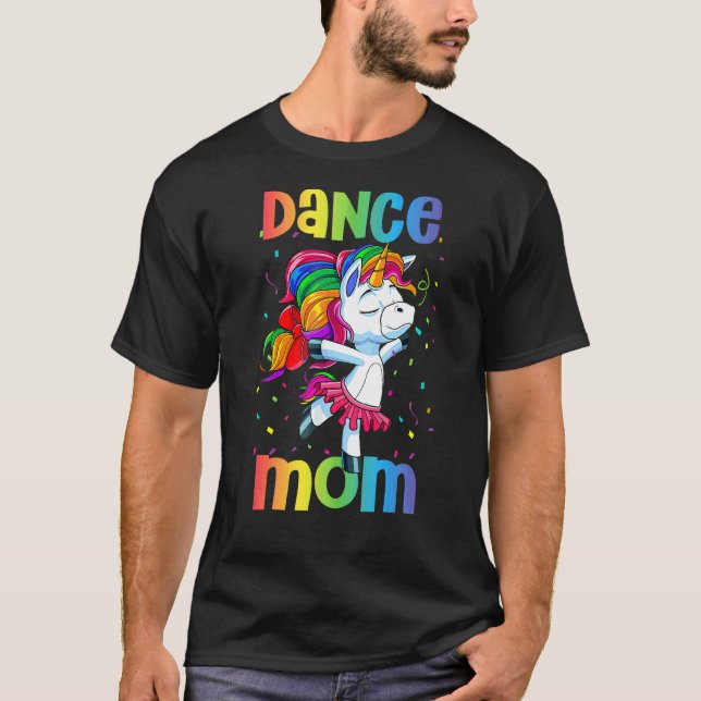 Mama Tanz Einhorn Ballett Tanz für Mama Mutter T-Shirt (Vorderseite)
