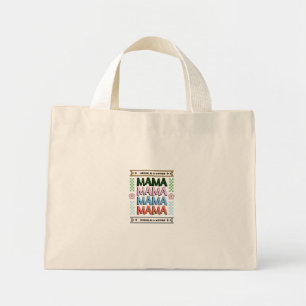 Mama-Tasche – Farbdesign mit Typografie Celebra Mini Stoffbeutel
