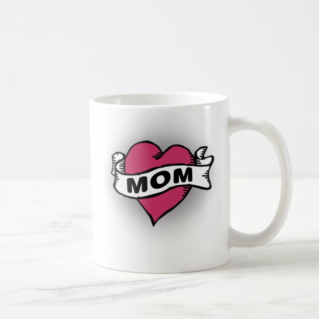 Mama-Tätowierung Kaffeetasse (Rechts)