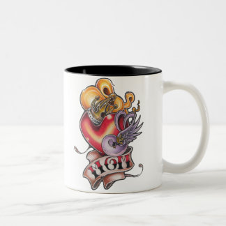 Mama-Tätowierungs-Tasse Zweifarbige Tasse