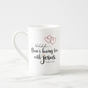 MAMA TEA MIT JESUS Christliche ruhige Zeit Prozellantasse