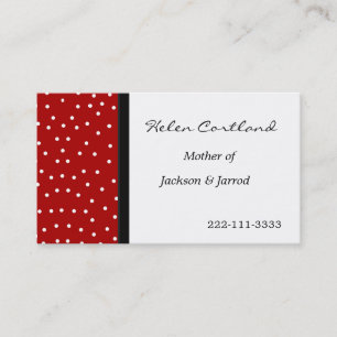 Mama-Telefonkarte Telefonnummerkarte