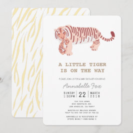 Mama Tiger Cub Gender Neutral Baby Shower Card Einladung