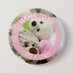 Mama to be, Baby Duschknopf, Teddy Bears Button