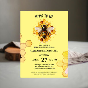 Mama to be Baby Shower Einladungen