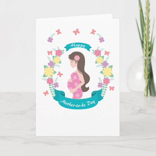 Mama-to-be-Fotokarte Karte (Vorderseite)