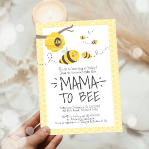 Mama to be Niedlich Honey Gender Neutral Baby Show Einladung