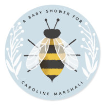 Mama to Bee Baby Boy Douche Sticker