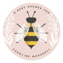 Mama to Bee Baby Girl Douche Sticker