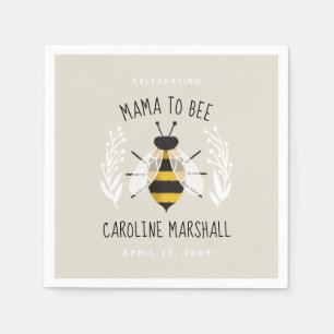 Mama to Bee Baby Shower Decke Cocktail Napkin Serviette